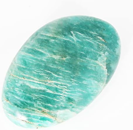 Orientrea Amadonite Palm Stone-1 PC Amadonite Pocket Energy Stone, Vindecare netedă Crystal Worry Stone)