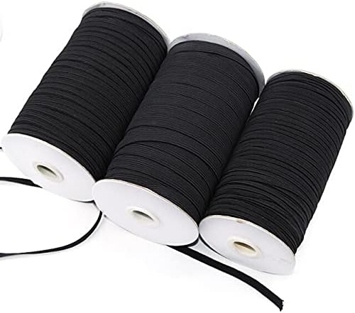 Ttndstore benzi elastice alb și negru o rolă 90meters / 180meters 3/5/6/8/10 / 12mm lățime poliester pentru haine îmbrăcăminte