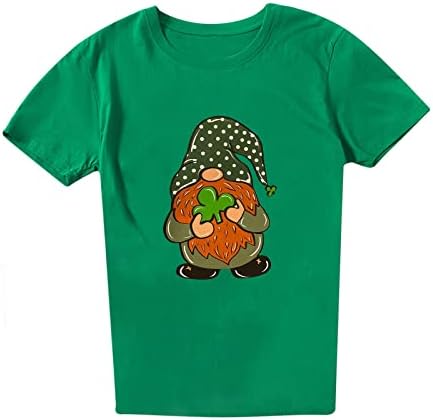 Tricou cu mâneci scurte pentru femei Sf. Patrick's Green Y2K Tops Tricou Fete adolescente Vara Casual O-Neck Tunic Tricou