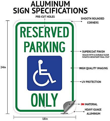 Fără simbol de parcare cu săgeată bidirecțională | 18 x 24 Semn de parcare a rezistenței la rugină din aluminiu cu calibru greu | Protejați -vă afacerea și municipalitatea | Produs in SUA