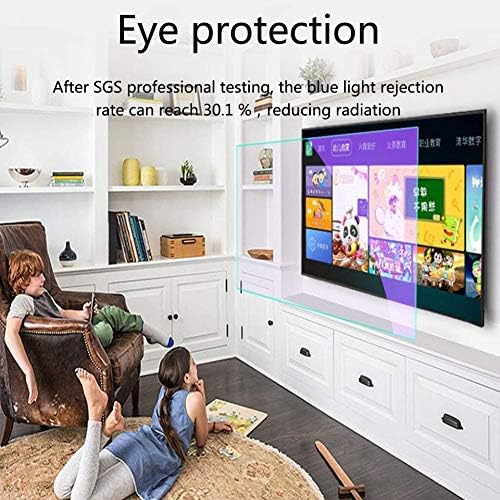 Protector de ecran TV Aizyr Anti Glare - Filtru de blocare a luminii albastre anti -zgâriere/anti -amprentă ameliorează încordarea ochilor și vă ajută să dormiți mai bine, 70 in/61,4 * 35.4in