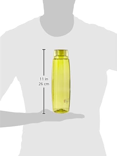 Pullo Octa Premium Edition Edition Sigură sticlă de apă din plastic, 1 litru, set de 3, verde