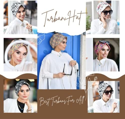 Turbanuri de pălărie de turban pentru femei-hijab pentru femei | învelișuri de păr pentru femei