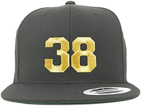 Trendy Magazin De Îmbrăcăminte Numărul 38 Fir De Aur Plat Bill Snapback Baseball Cap