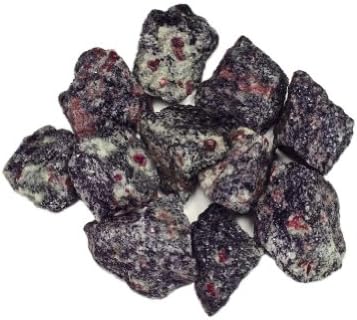 Materiale de pietre hipnotice: 1/2 lb rubin în pietre matrice din Asia - cristale naturale brute brute în vrac pentru cabină,