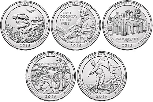 P, D BU Cartierele naționale de parcuri - 10 monede necirculate