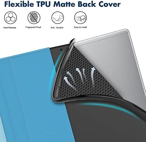Dteck Galaxy Tab A7 Lite 8.7 Carcasă SM-T220/T225/T227, PU din piele cu mai multe unghiuri de vizualizare carcasă cu copertă