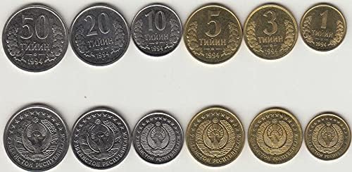 Uzbekistan 1994 Set de 6 monede