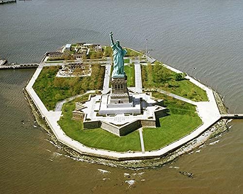 Statue of Liberty New York City Aerial 11x14 Silver Halide Photo Photo