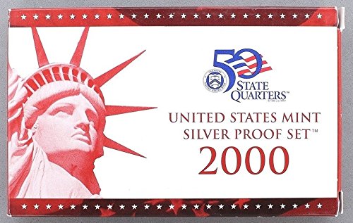 2000 S Set de probă de argint din 10 monedă din SUA - OGP Box & Coa Proof