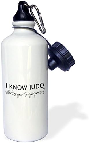 3Drose știu ce este superputerea ta pentru fanul judo, judoka sau sticla de apă sportivă Sensei, 21 oz, multicolor