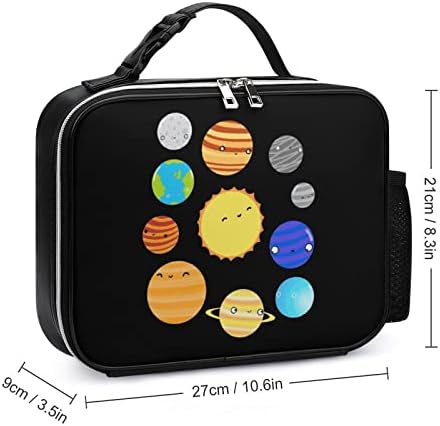 Sistem Solar Planet Lunch Box izolat Leakproof Cooler Tote Bag pentru munca Picnic Campicng