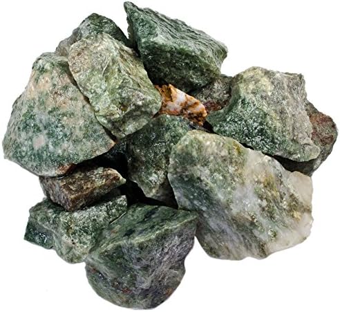 Pietre prețioase hipnotice Materiale: pietre Rutile verzi brute de 5 lb din India-cristale naturale brute și roci pentru Cabbing,