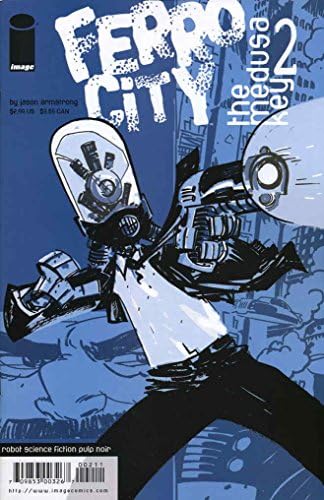 Ferro City 2 VF / NM; imagine carte de benzi desenate / Robot Science Fiction Pulp Noir