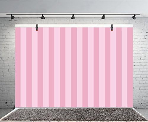 Laeacco Roz Dungi fundal 10x6. 5ft fotografie fundal Pastel roz dungi fundal Petrecere Decor Banner Printesa fete Baby duș
