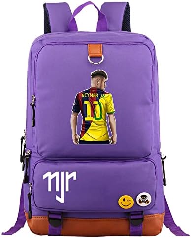Gengx Wesqi Boys Neymar Jr School Bookbag, PSG Graphic Travel Daypack Bag pentru laptop ușor pentru adolescent, tineret