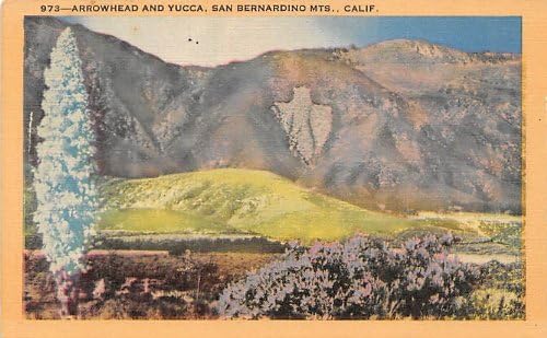 Munții San Bernardino, carte poștală din California