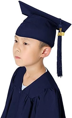 GraduatePro Matte 2023 set de șapcă și rochie de absolvire pentru grădiniță pentru copilul preșcolar