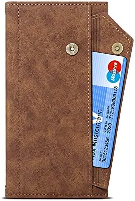 Telefon de protecție Flip caz portofel caz compatibil cu OnePlus Nord N20 5g, fermoar caz cu RFID blocare Card titular Slot,