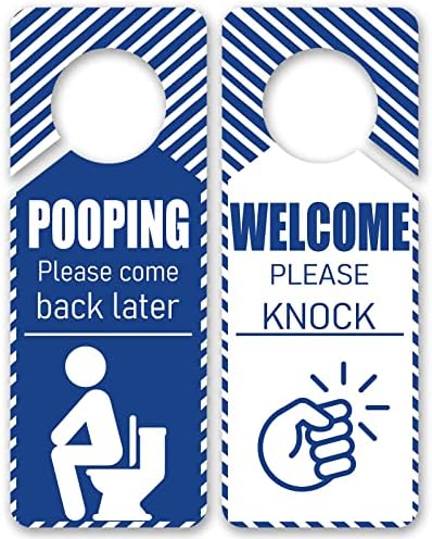 Pooping Vă rugăm să reveniți mai târziu semn de umeraș de mâncăruș bun venit vă rugăm să bateți ușă semnul de ușă design 3,35