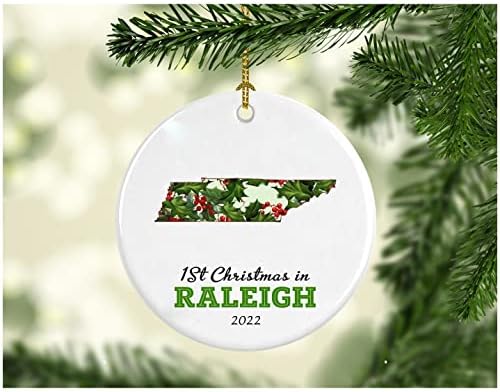 Primul Crăciun în noua noastră casă 2022 Raleigh Tennessee Ornament Colecție primul sezon Living în TN SUA Decorații Tree Homewarming