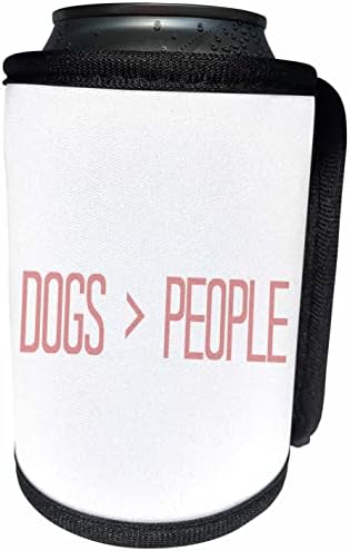 3Drose Evadane - Ziceri amuzante - Câini peste People Pink - Can Cooler Bottle Wrap