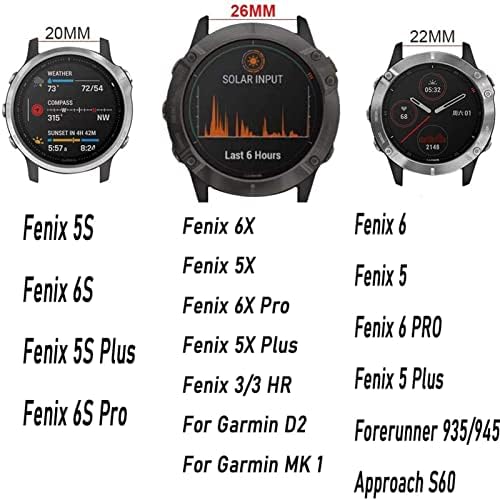 CYSUE 22 26mm Watchband curea pentru Garmin Fenix 7 Fenix 6 5 5Plus 935 945 Silicon EasyFit Mansete pentru Fenix 7x 6x 5x Watchband