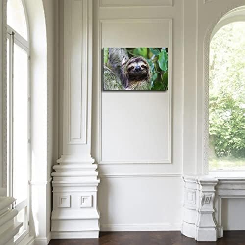 O drăguță cu pânză slabă imprimă afișe de artă pentru animale pentru cameră estetică poster arta de perete pentru decorațiuni de birou de acasă cu 36 „x24” încadrat