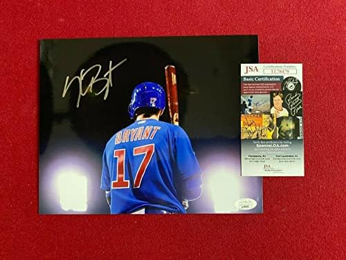 Kris Bryant, Autographed 8x10 Fotografii color Cubs - Fotografii MLB autografate