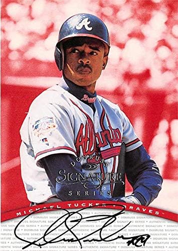 Autograph Warehouse 653366 Michael Tucker Autographed Baseball Card - Atlanta Braves - 1997 Donruss Signature Series nr.
