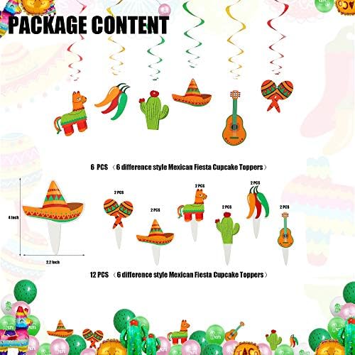 Fiesta scrisoare Banner baloane Mexic Taco Lama Cactus Avocado Mylar folie balon Latex balon ziua de nastere Mexican Fiesta