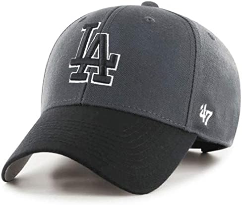 47 Los Angeles Dodgers Cărbune Gri două tone MVP lână pălărie reglabil structurate Cap