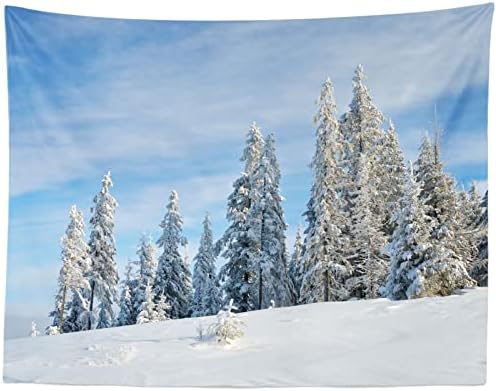 Corfoto 9x6ft țesătură zăpadă peisaj de iarnă fundal de brad pădure de iarnă minunăție fundal alb zăpadă pădure de pădure de