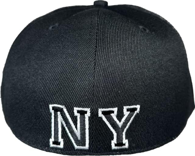 New York NY a montat Hip Hop Baseball Hat. Dimensiunea m 58cm 7 1/4 negru, roșu, baige, alb, maro, albastru bleumarin bleumarin