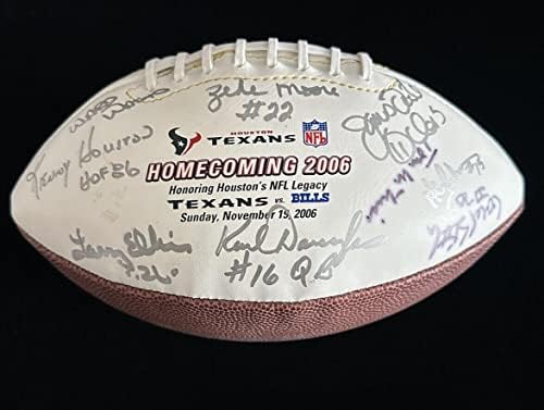 2006 Houston Texans Homecoming Fotbal Multi -Semnat 15 SIG -uri w/Hologramă - Fotbal autografiat