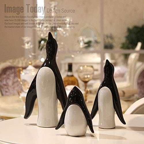 Zamtac Modern Penguin's Penguin Figurine ceramice Figurine ceramice Miniatură Miniatură Accesorii pentru decorațiuni pentru