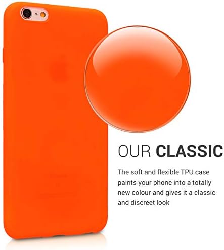 kwmobile TPU caz compatibil cu Apple iPhone 6 Plus / 6s Plus-caz moale subțire netedă flexibil telefon de protecție Cover-Neon