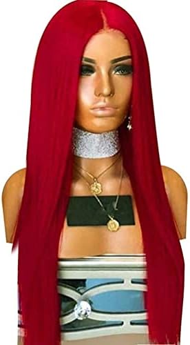 XZGDEN peruca peruca peruca Europa și Statele Unite ale Americii roșu lung păr drept fibre chimice de înaltă temperatură de
