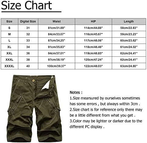 Pantaloni scurți pentru bărbați, pantaloni scurți de marfă pentru bărbați, de drumeție ușoară, de excursii respirabile Tactical, cu mai multe buzunare