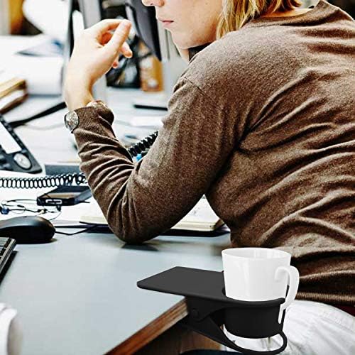 Dirza Clip modernizat pe suportul pentru pahare pentru scaun de birou partea de birou pentru a ține cana de cafea apă sifon