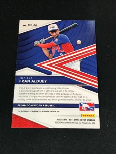 2020 Elite Extra Edition Baseball Fran Alduey Auto DPL -FA ~ FB20A - Baseballs autografate
