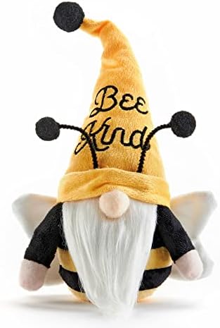 Îmbrățișare Feel the Love - Bee Gnome - Gnome Cadouri, Plush Gnome Home Decor, Suedia Gnome Ornament Tomte, Bee Uplifting,