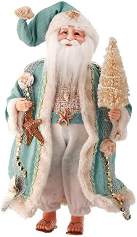 Regency International Christmas Under Sea Santa Figurină, 18 inch, țesătură
