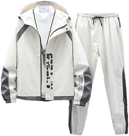 Men Winter Winter groase Fleece Track Track Plus Dimensiune Streetwear Seturi de jogger pentru bărbați pentru bărbați 2 piese