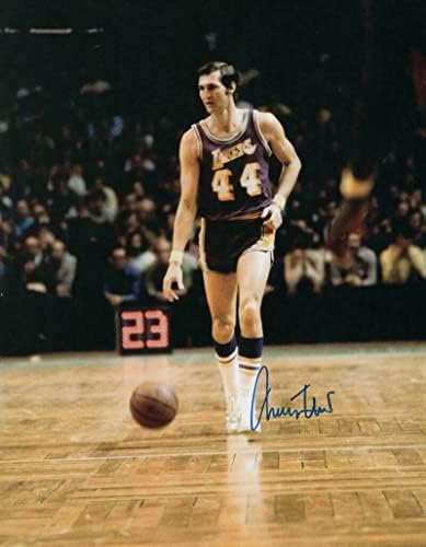 Jerry West Semnat Autograph 11x14 Foto - Starul de baschet Lakers Champion Mondial - Fotografii NBA autografate