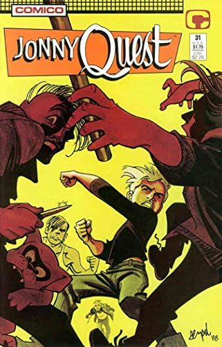 Jonny Quest 31 VF; carte de benzi desenate COMICO / ultimul număr