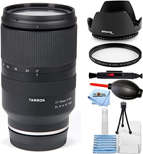 Obiectivul Tamron 17-70mm f/2.8 DI III-A VC RXD pentru Sony E-7pc Accesoriu Bundle include: Obiectiv de capotă, filtru UV,