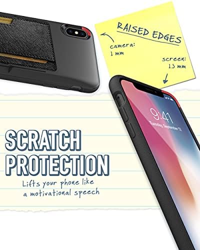 Smartish iPhone Xs Max portofel caz-portofel Slayer Vol. 2 [Suport de protecție subțire] suport pentru Card de Credit pentru
