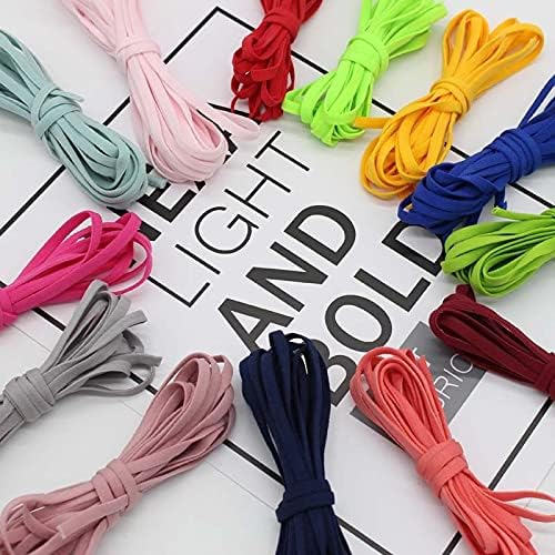 Herrmosa 10yards 5mm bandă elastică de cusut bandă elastică înaltă colorată pentru haine bandă de talie Stretch Rope păr panglică