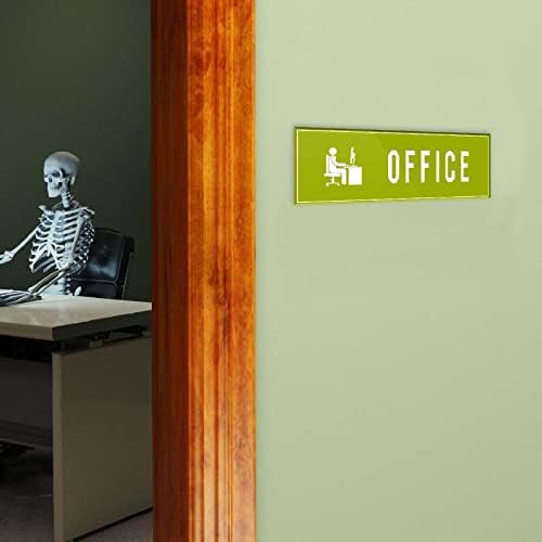 Semn de ușă de pepinieră verde 9 x3 - Semn de perete de ușă adezivă interioară pentru birouri întreprinderi de casă